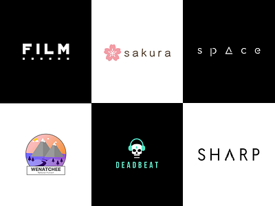 Thirty Logos Challenge | Examples | Part 1 brand logo sakura thirty logos visual design wordmark