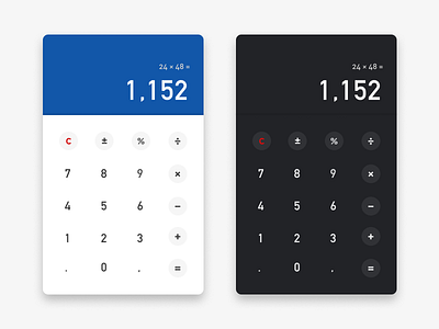 Daily UI  #004 | Calculator