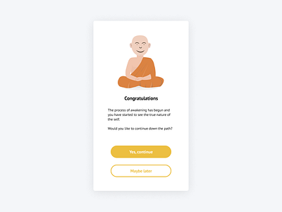 Daily UI #011 | Flash message buddhism daily ui daily ui 11 daily ui challenge design figma illustration monk product design ui uipractice ux ui