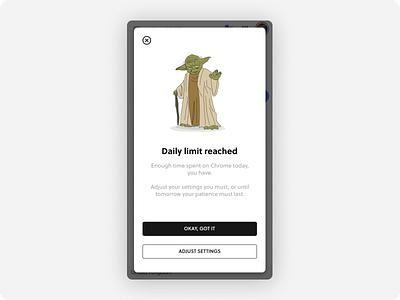 Daily UI #16 | Overlay - Yoda illustration