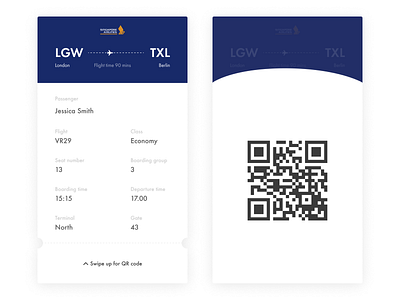 Daily UI #24 | Boarding Pass | Singapore Airlines