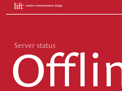 Status: offline red type