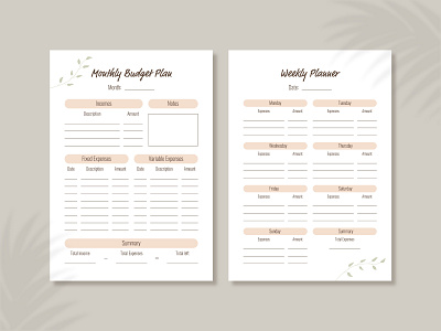Planner budget budgeting design expenses illustration income month organizer planner planners planning spending vector