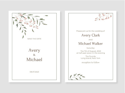 Wedding invitation