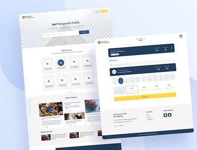 Mal Pelayanan Public UI design design graphic design ui ux web