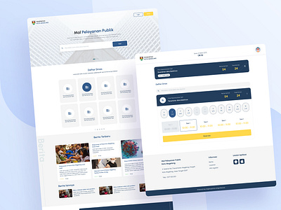 Mal Pelayanan Public UI design design graphic design ui ux web