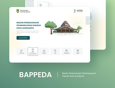 Bappeda Surakarta web UI design app design graphic design mobile ui ux web