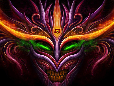 Evil evil illustration mask night