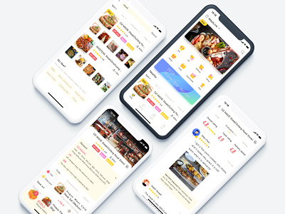 Gourmet takeaway APP app design mobile ui