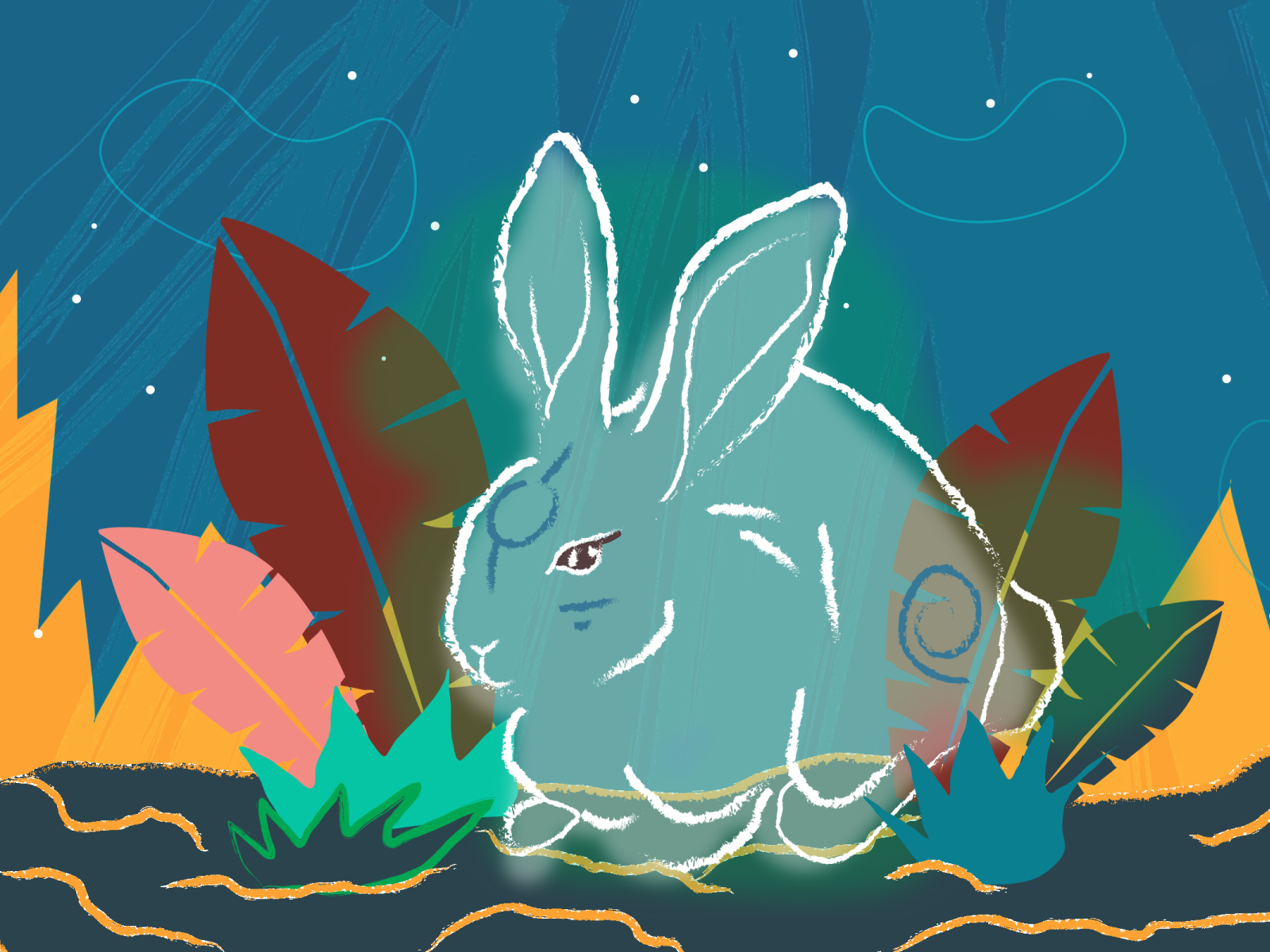 Rabbit Illustration By Melissa Gordon On Dribbble