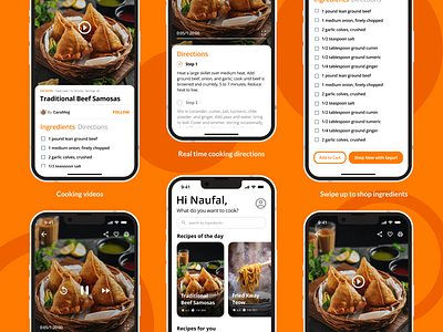 Cooking Recipe app UI Design