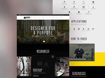 Chubby Gorilla black design icons typography ui ux website yellow