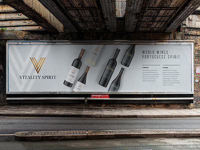 Vitality Billboard Ad brand branding identity logo mark symbol typography wine wines