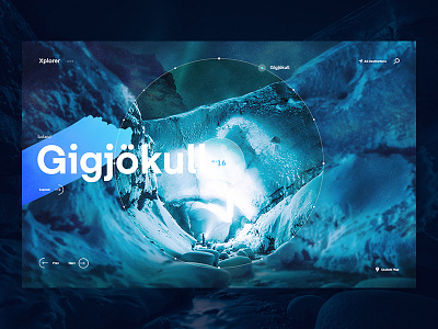 Xplorer - Iceland design experiences travel typography ui ux web website world