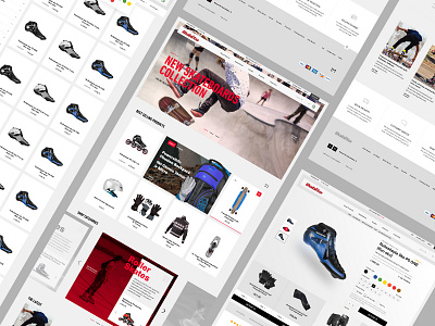 Robito ecommerce sports typography ui ux website