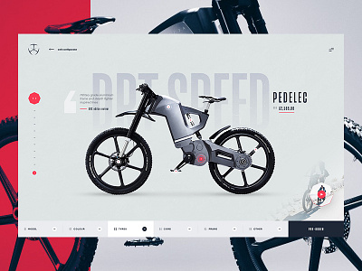 Trefecta bike ecommerce electric typography ui ux webdesign website