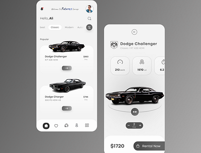 Calassic Car Rent App