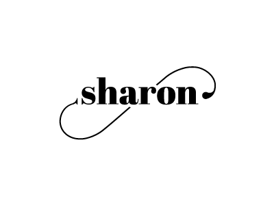 Logo Sharon black clothing elegant fashion logo luxury minimal shoes wear white
