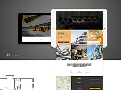 Calibor website architecture design homepage map minimal portfolio web webdesign website