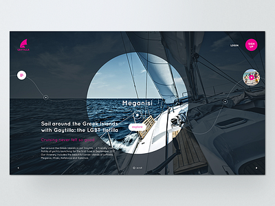 Gaytilla website boat curse home homepage islands menu ship summer trend web webdesign website