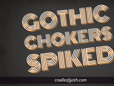 Gothic Chokers Spiked