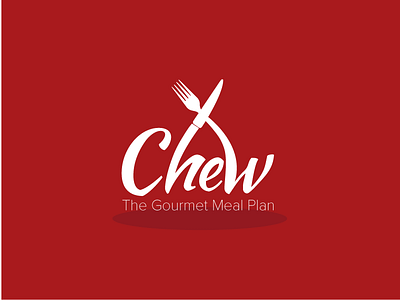 Chew Meals-Gourmet Meal Prep. classy clean design food gourmet logo meal prep type typography