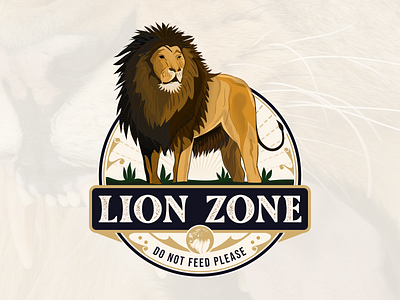 LION ZONE branding design graphic design illustration logo motion graphics typography vector