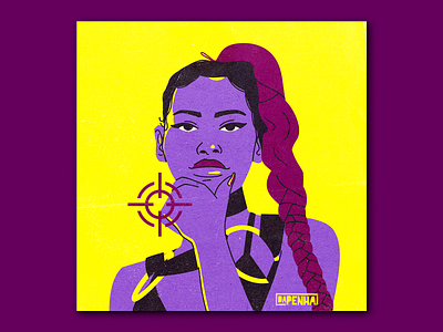 Gabz album artwork black black woman cover design gabz hip hop illustration madewithcoolors poster poster design singer urban urban art vivid colors