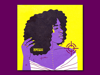 Drik Barbosa afro afro hair album artwork black woman cover design ghetto hip hop madewithcoolors portrait art poster poster design rapper singer urban urban art
