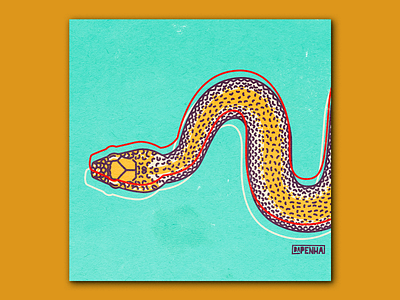 Kobra album artwork cover design design illustration kobra madewithcoolors poster poster design serpent snake snakes urban art vivid colors