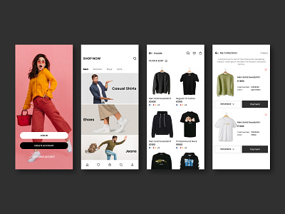 Shop Now ecommerce shopping ui uiux