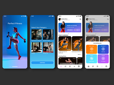 Body Fitness 👍🏻 fitness ui uiux