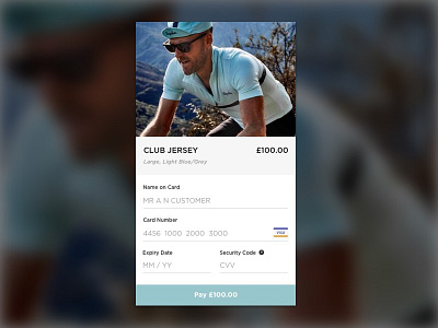 Daily UI #002 - Credit Card Checkout