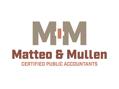 Matteo & Mullen, CPA's: Logo accounting brand development cpa logo design