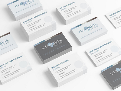 The Studio: Business Cards beauty industry brand development print design skincare sugaring waxing