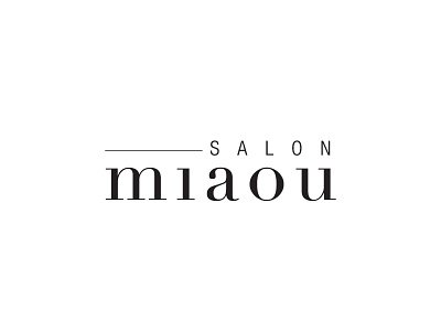 Salon Miaou: Logo Concept 3 brand development branding logo logo design salon