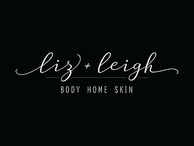 Liz + Leigh Logo Design brand development branding logo design natural skincare skincare