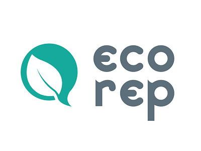 Eco Rep Logo brand development branding college design higher ed logo logo design print design