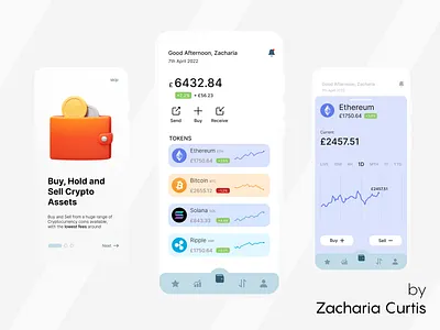 myCrypto - Wallet UI app branding design graphic design illustration logo typography ui ux vector