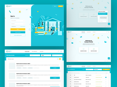 Campus Monde_Admin UI&UX design