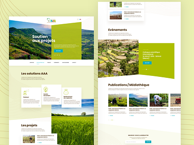 AAA Initiative - Home page design adobe xd agricol coporate design creative layout design modern design sketch ui design ux design website design