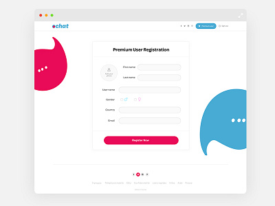 Ochat - Resgistration page