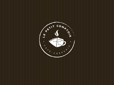 Le Petit comptoir - Coffeshop brand design graphic logo menu print