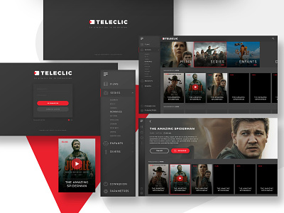 Teleclic - Movie TV Application application design grid uiux user-friendly