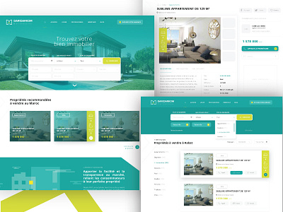 Daridarkom - Real Estate Company UI&UX Design brand design logo real estate ui webdesign