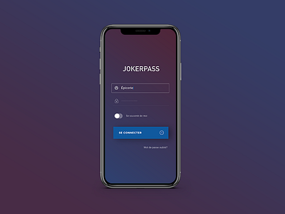 Jokerpass - Login UI application design in login sign ui ux