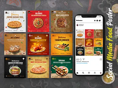 SOCIAL MEDIA FOOD POSTER 3d animation branding graphic design illustration logo manipulation manipulation poster design photoshop design poster poster tamplate print product design social media advertisement social media poster web design