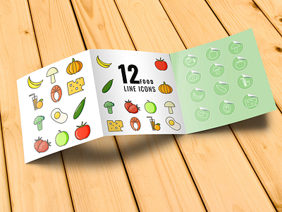 Proper nutrition icons bright design graphic design healthy lifestyle illustration vector