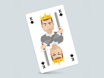 King of Clubs cards cards design caricature design clubs crown flat human illustration illustrator king king of clubs knight playing card playingcards portrait portrait art vector vector illustration vectorart