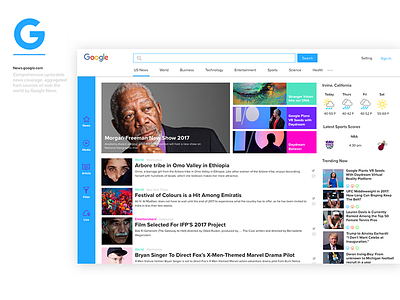 Google News Redesign